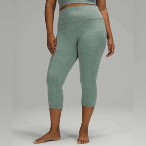 Lululemon Align High-Rise Crop (21in) Heathered Tidewater Teal - Size 4